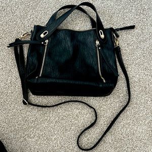 Jessica Simpson black purse with removable strap
